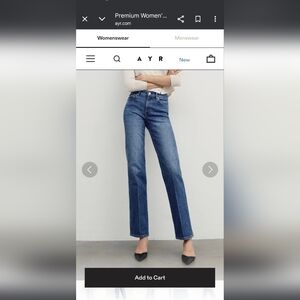 AYR Women's The Legend Straight-Leg Jeans